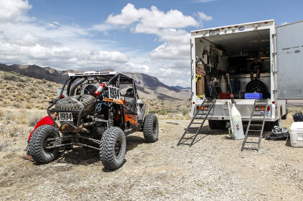 The Holz Racing Polaris RZR was equipped with GBC Motorsports Kanati Mongrel tires.