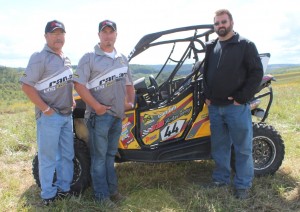 (From left) Larry Hendershot Sr., Larry Jr., and JB Racing owner Jody Bateman won two side-by-side class titles together this year with their JB Off-Road / Hendershot Performance-backed Can-Am Maverick 1000R X rs. (Photo supplied by Hendershot Performance) 