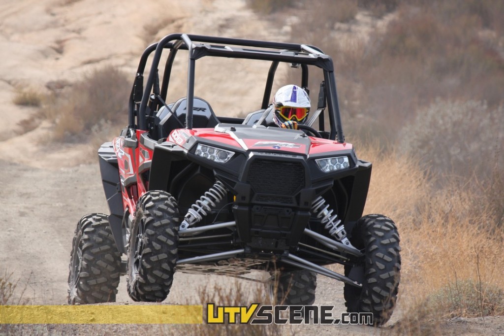 This vehicle isn't lacking any power. The Polaris XP 4 1000 is very quick, the fuel injection puts the power to the ground instantaneously. The new RZR XP 1000 is easy to drive over anything.
