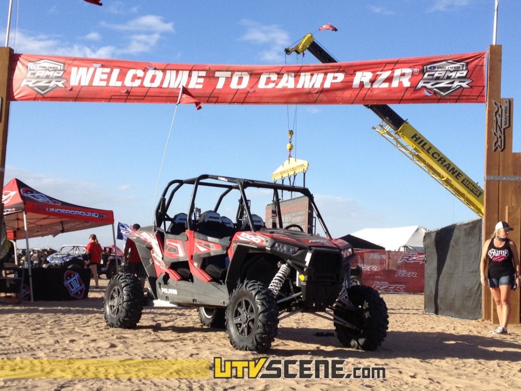 Camp RZR guests were greeted at the compound entrance 