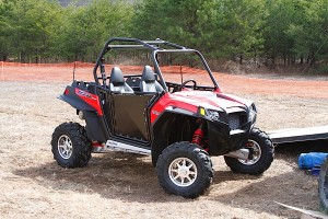 2011 RZR-XP with Polaris PURE skid plates and Pro Armor doors 