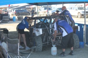  Dustin Nelson's GBC equipped Yamaha Motor USA/Weller Racing SR1 car in the LOORRS pits.
