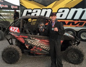 Cody Miller won the UTV overall and XC1 Pro UTV class in his Miller Brothers / Houser Racing / Can-Am Maverick 1000R side-by-side at the opening GNCC race in Palatka, Fla.