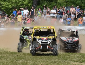 With Kyle Chaney, Tim Farr and Cody Miller, the Can-Am X-Team has a fierce 1-2-3 punch in the XC1 Pro UTV ranks in GNCC competition. These three Can-Am Maverick side-by-side vehicle Pro racers scored a podium sweep in Ohio. Miller is the current points leader with two rounds remaining.