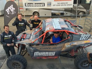 Murray Racing put their No. 2927 Can-Am Maverick X3 X rs Turbo R side-by-side on the BITD podium with a UTV Unlimited Pro class victory. 