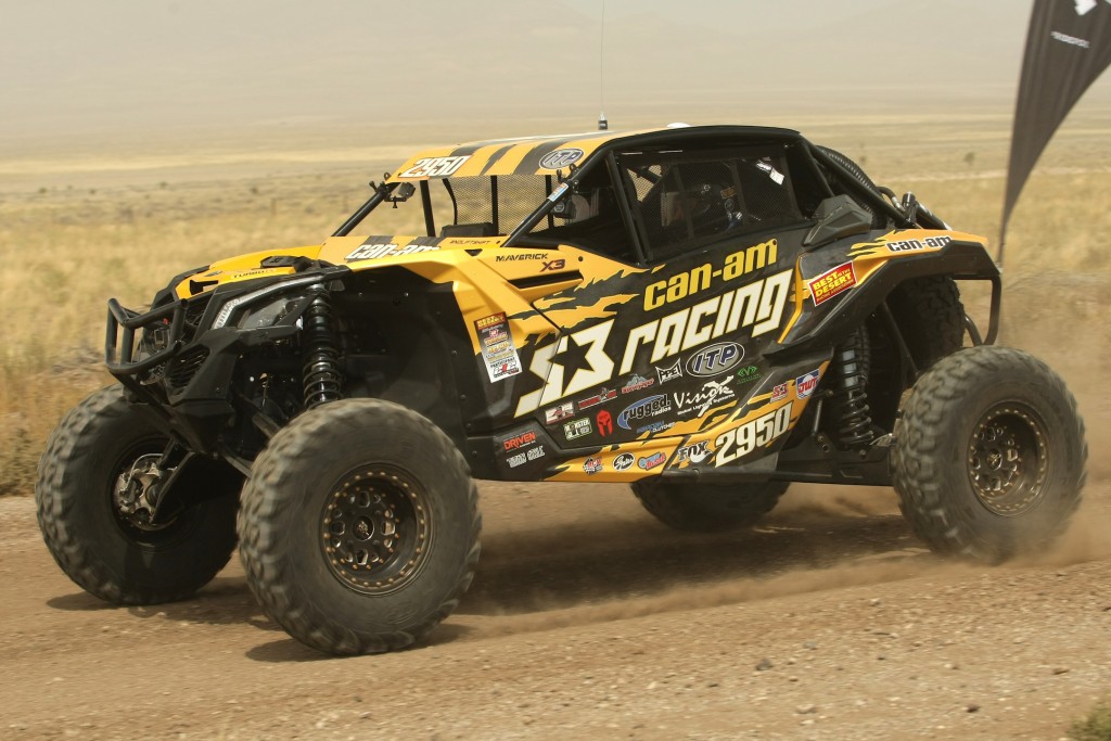 The S3 Racing / Can-Am team of Dustin Jones and Shane Dowden also competed in the Vegas To Reno Best In The Desert race with their stunning, turbocharged Can-Am Maverick X3 side-by-side vehicle. 