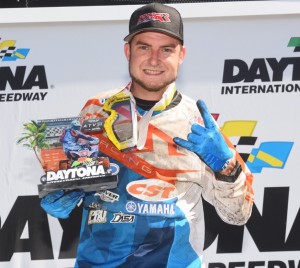 Texas front-runner Thomas Brown put on an impressive charge to finish on the podium at the ATVSX in Daytona on his YFZ450R.